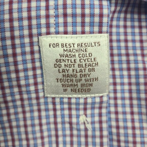 Peter Millar Button Down Shirt Small Cotton Long Sleeve Multicolor Plaid‎ Mens - Picture 3 of 6